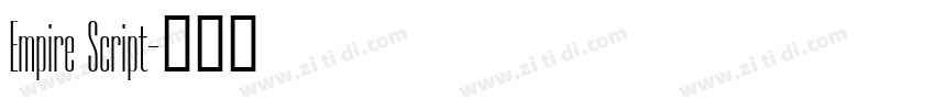 Empire Script字体转换
